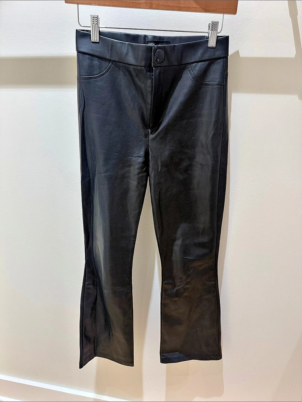 Zara Flare Pants with Slits Black Medium